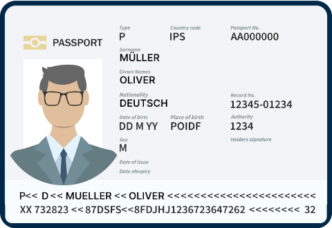 Ejemplo de pasaporte